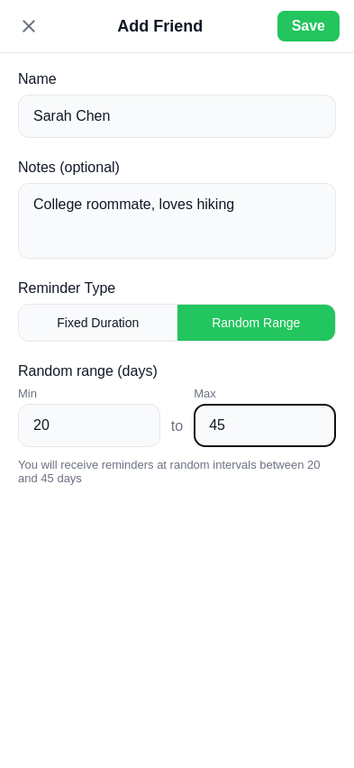 BuddyPing Add Friend